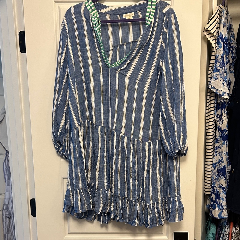 Shoshanna Blue and White Striped Garment